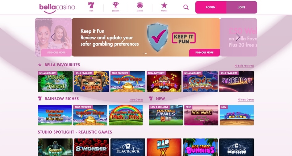 Bella Casino screenshot