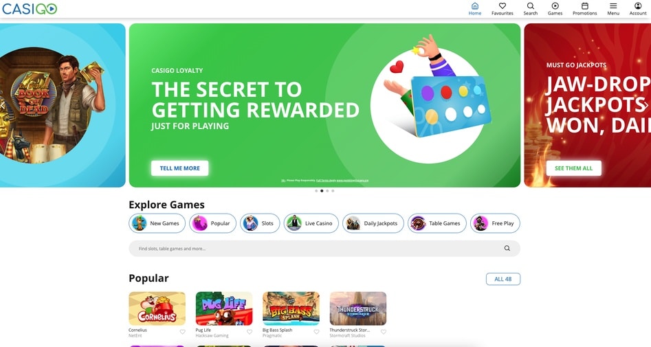 Casigo screenshot