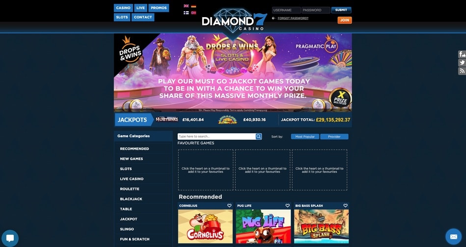 Diamond 7 Casino screenshot