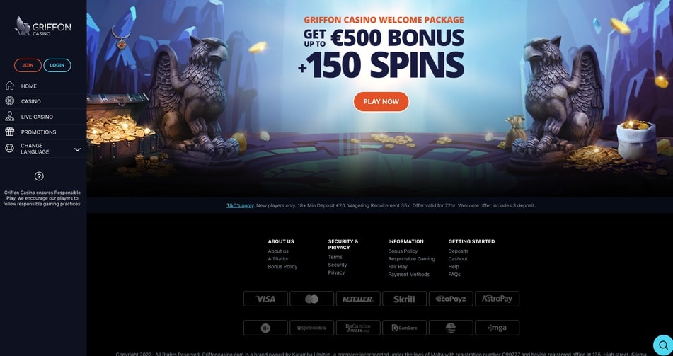 Griffon Casino screenshot