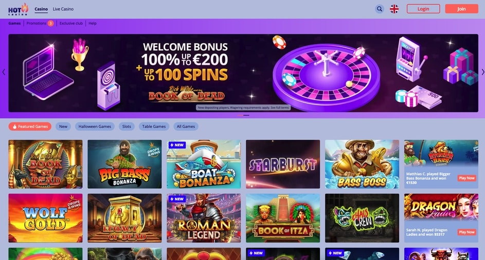 Hot 7 Casino screenshot