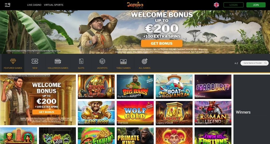 Jambo Casino screenshot