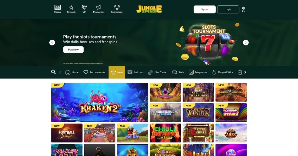 Jungle Spins screenshot