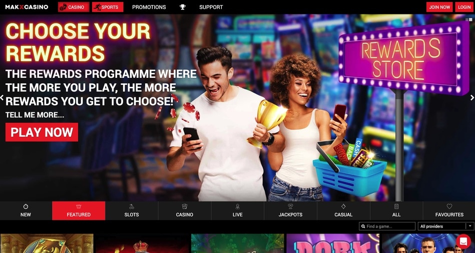 Mako Casino screenshot