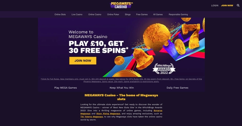 Megaways Casino screenshot