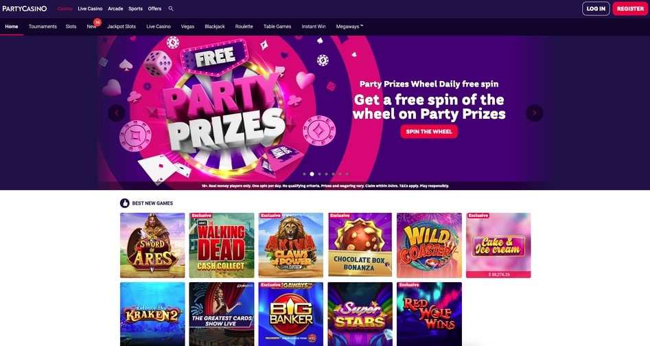 Party Casino screenshot