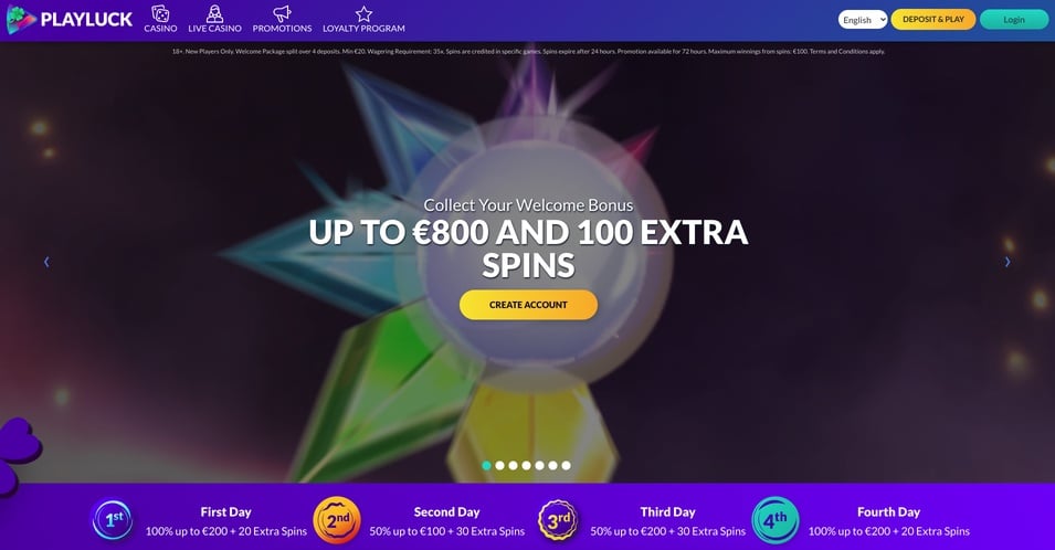 Play Luck Casino screenshot