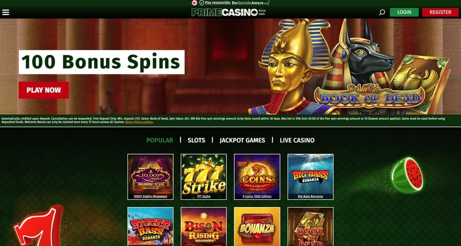 Prime Casino screenshot