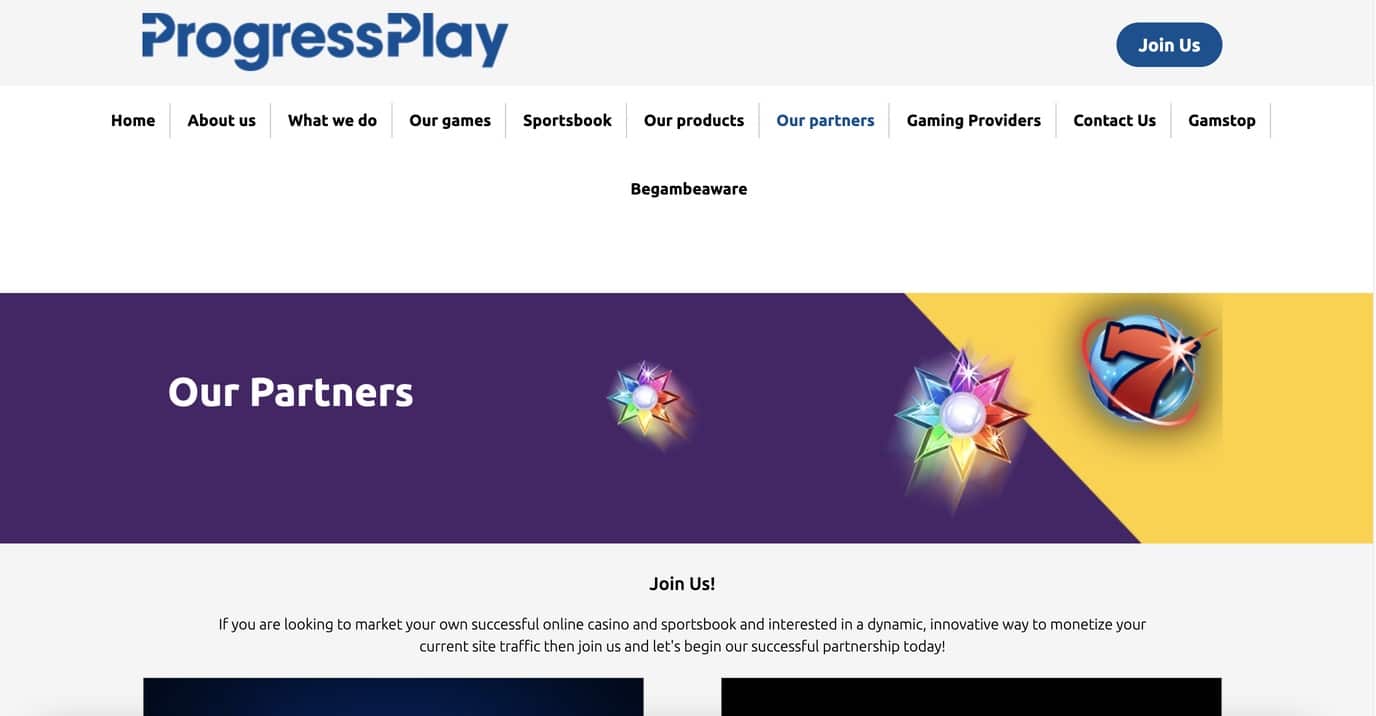 progressplay casinos screenshot
