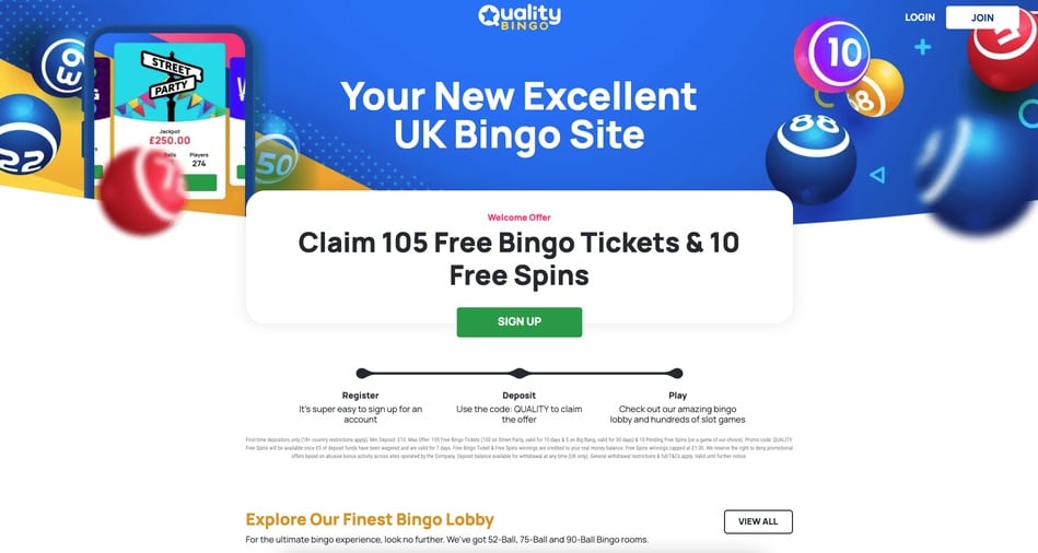 Quality Bingo screenshot