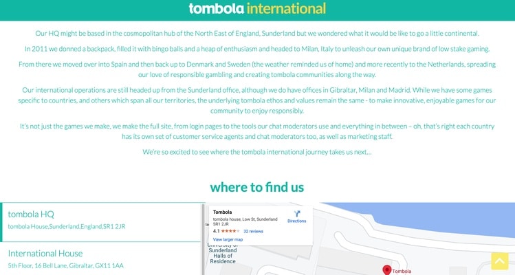 tombola international plc screenshot