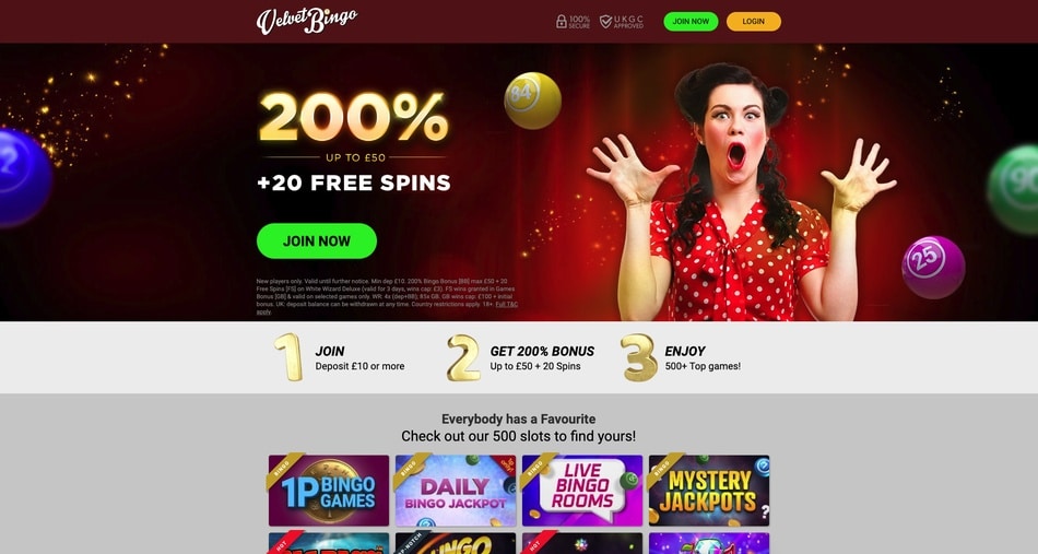 Velvet Bingo screenshot