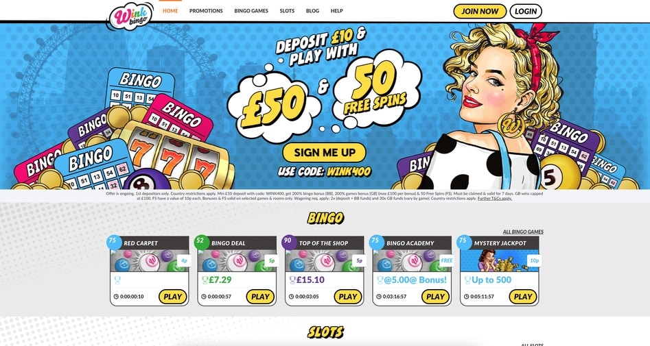 Wink Bingo screenshot