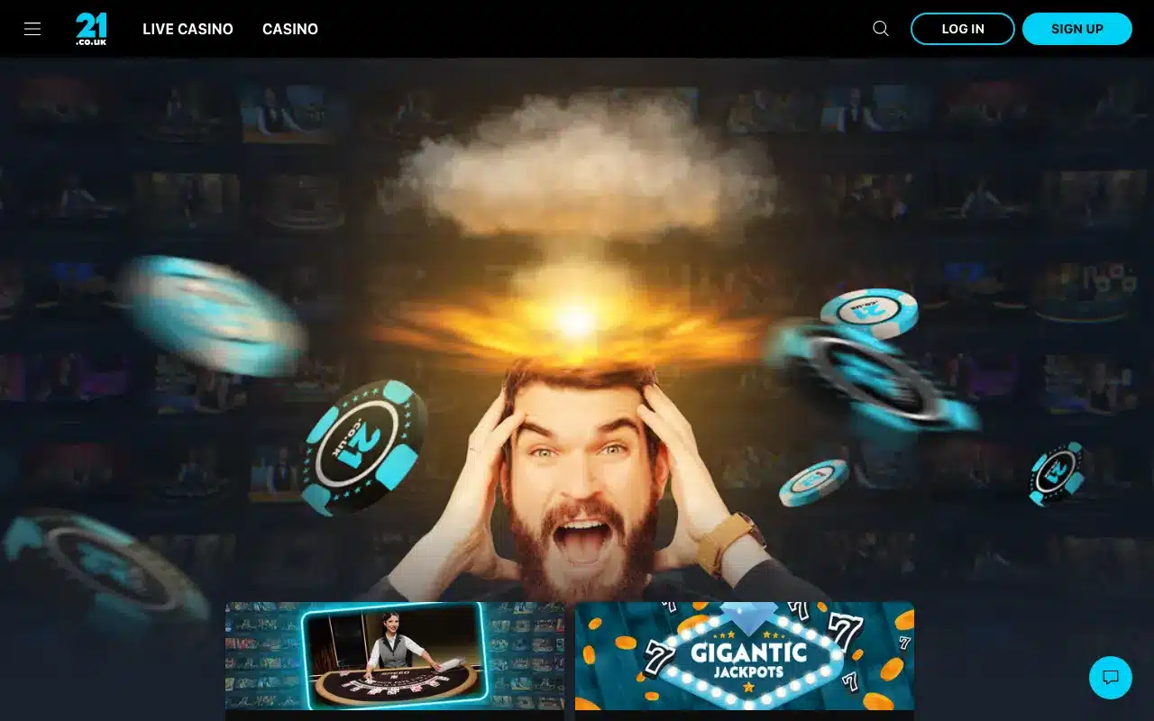 21 Casino screenshot 2026