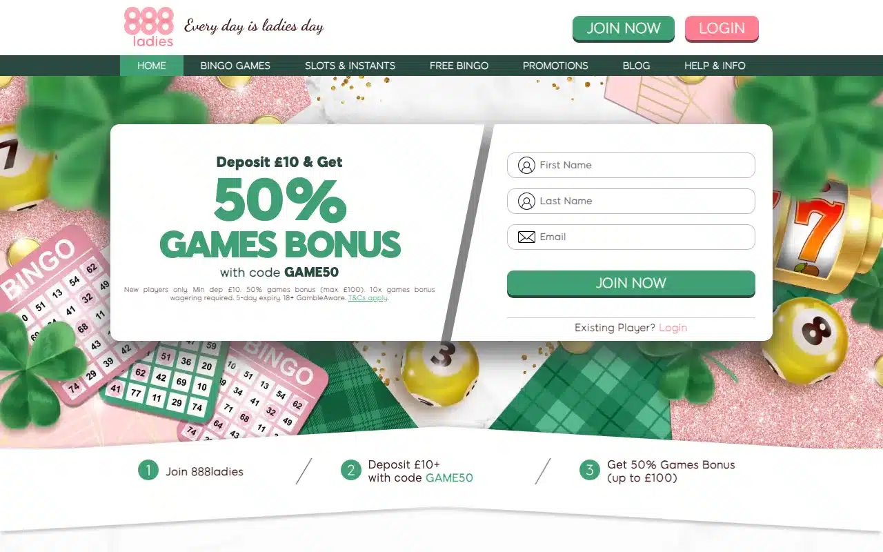 888 Ladies screenshot 2026
