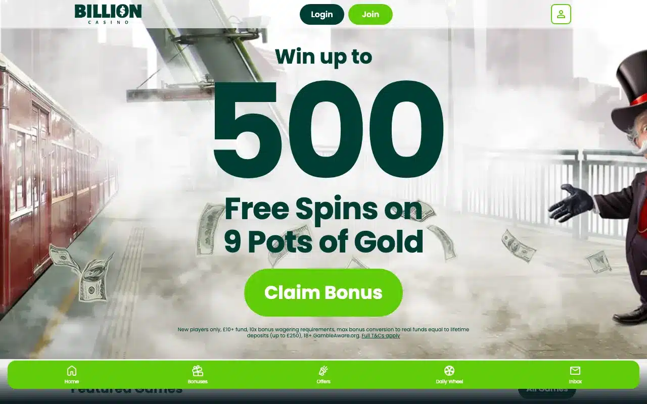Billion Casino screenshot 2026