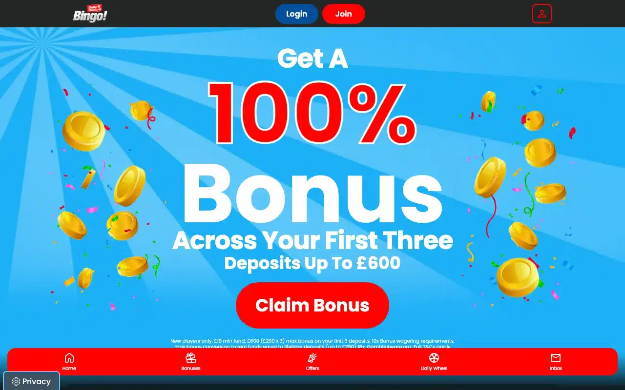 Daily Record Bingo screenshot 2026