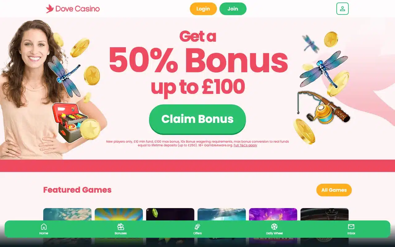 Dove Casino screenshot 2026