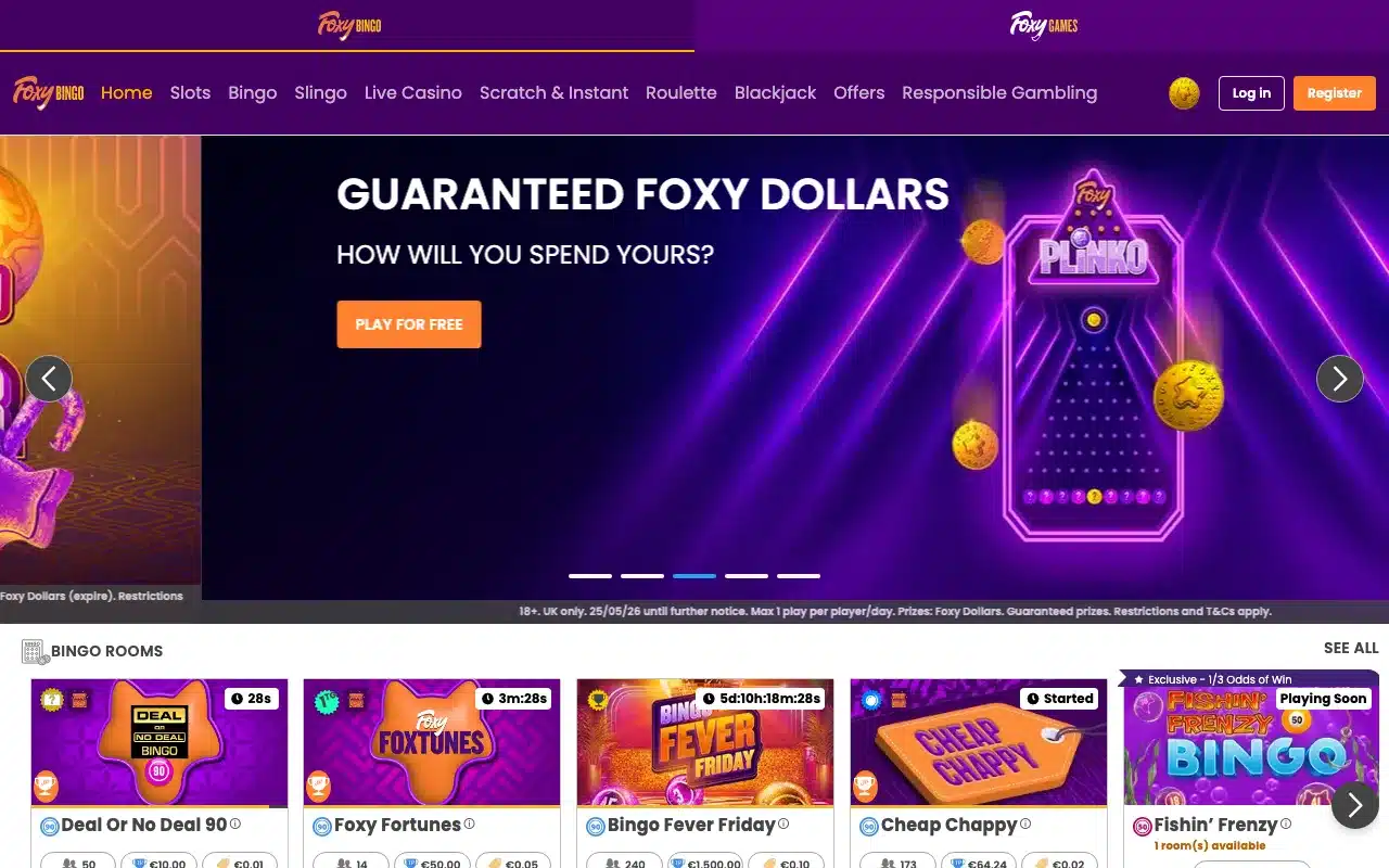 Foxy Bingo screenshot 2026
