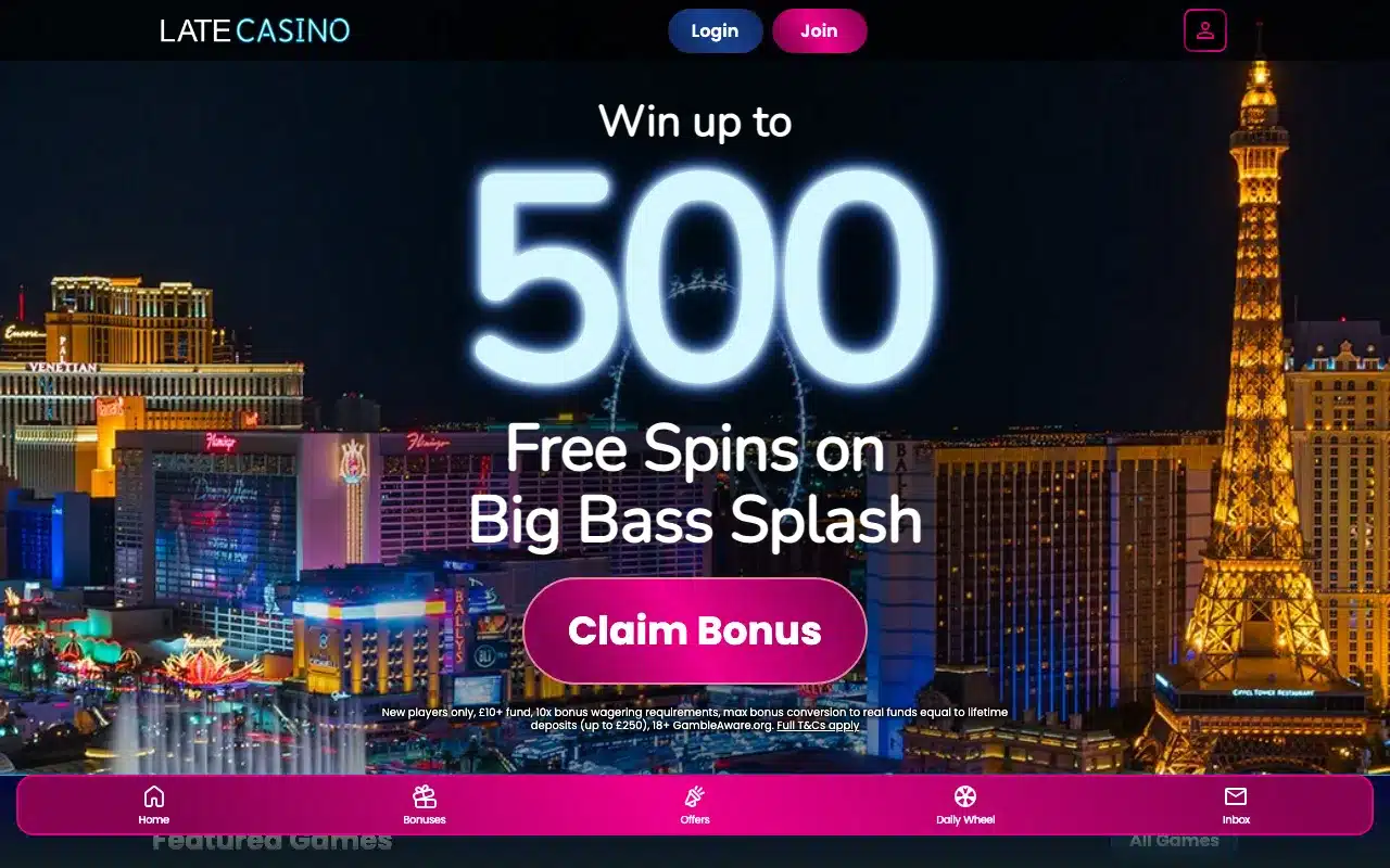 Late Casino screenshot 2026