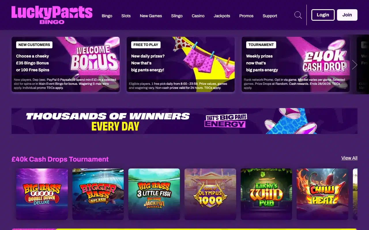 Lucky Pants Bingo screenshot 2026