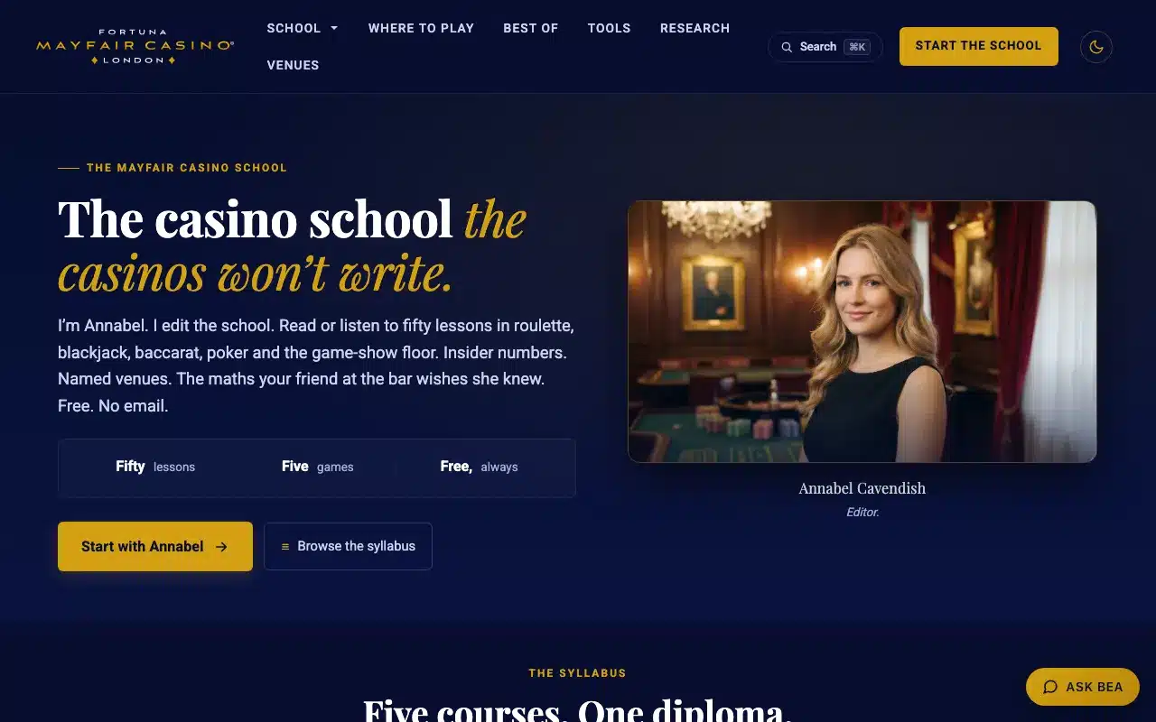 Mayfair Casino screenshot 2026