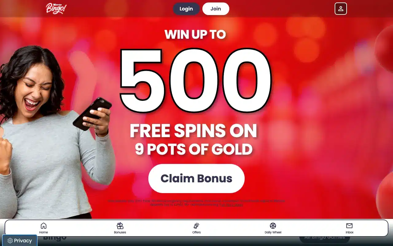 Mirror Bingo screenshot 2026