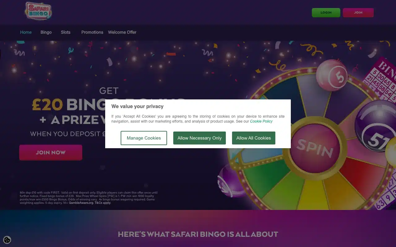 Safari Bingo screenshot 2026