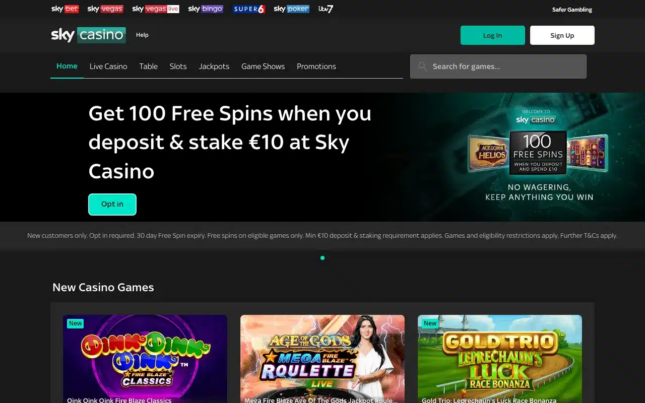 Sky Casino screenshot 2026
