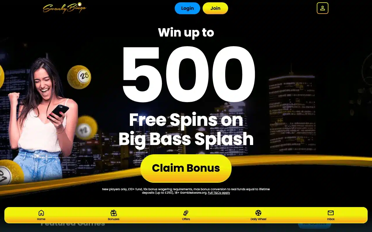 Swanky Bingo screenshot 2026