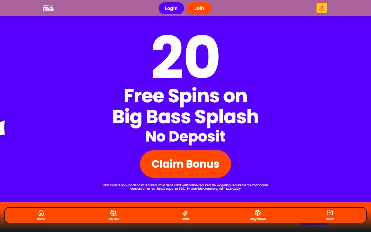 The Phone Casino screenshot 2026