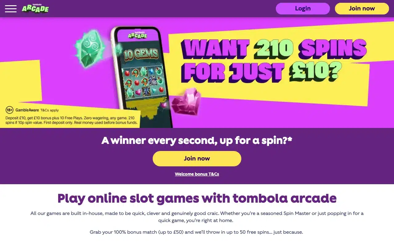 Tombola Arcade screenshot 2026