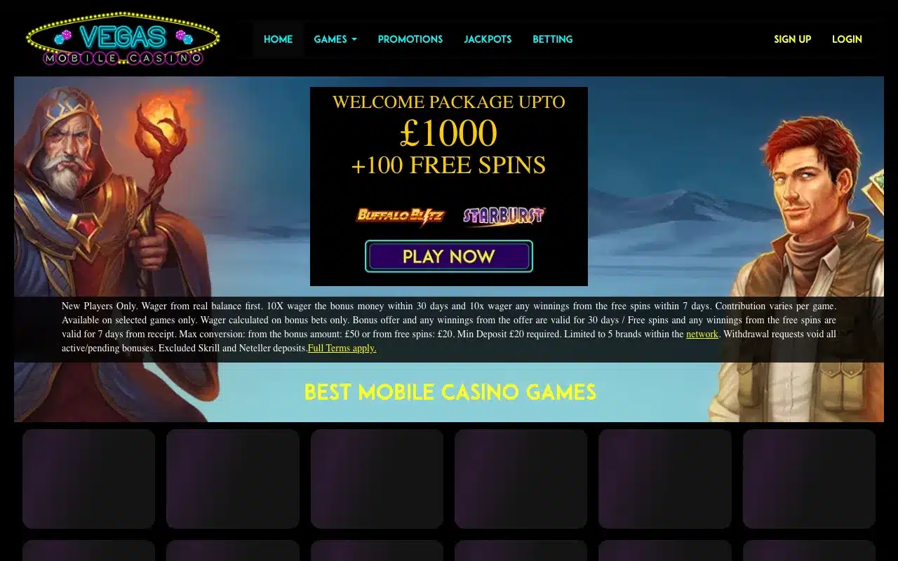 Vegas Mobile Casino screenshot 2026