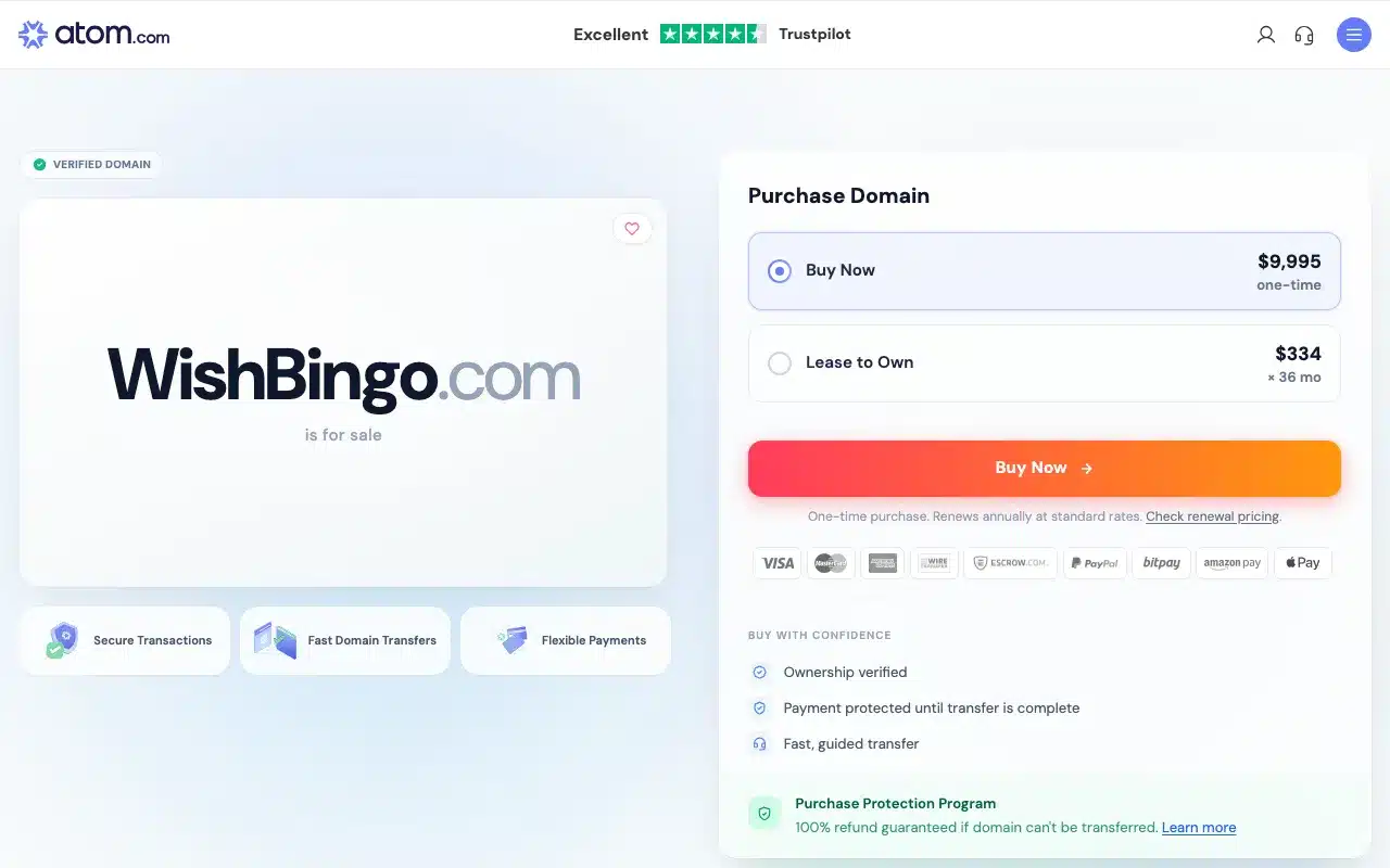 Wish Bingo screenshot 2026
