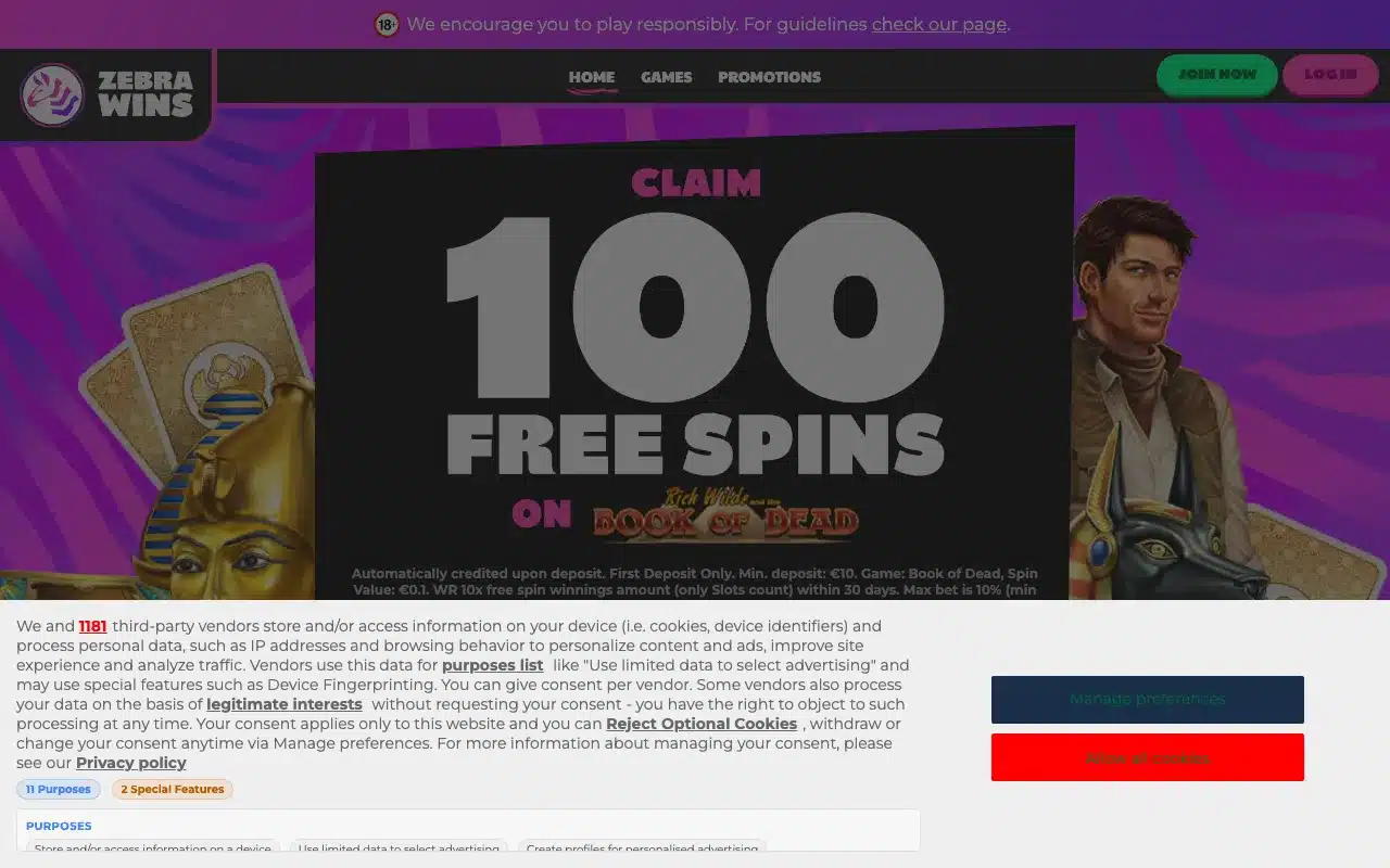 Zebra Wins screenshot 2026