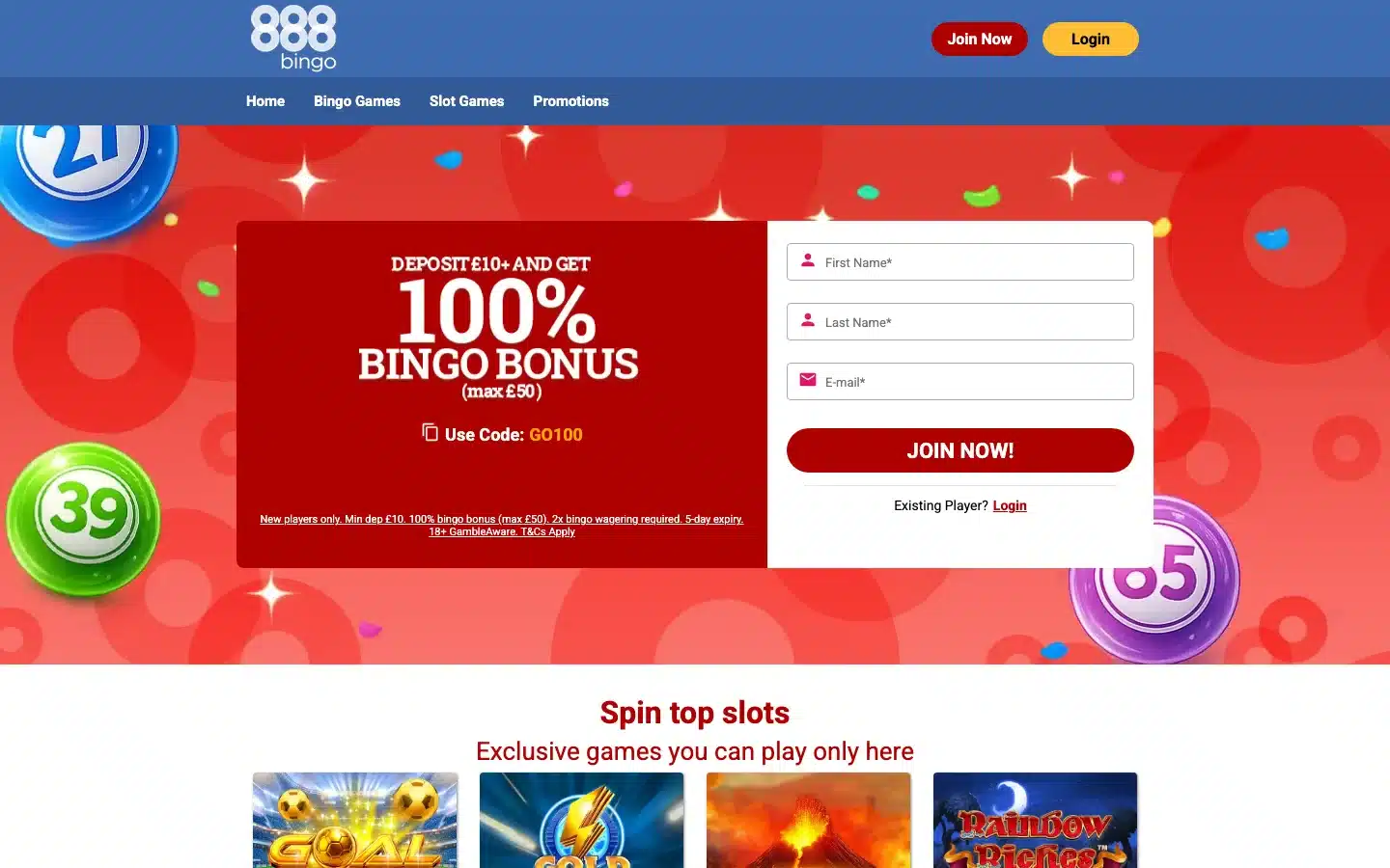 888 Bingo screenshot 2026