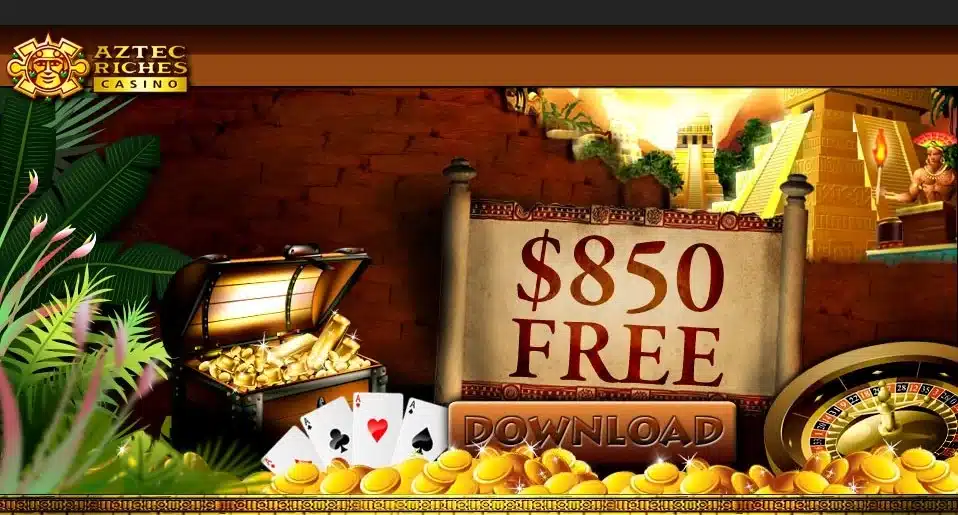 Aztec Riches Casino archived homepage banner