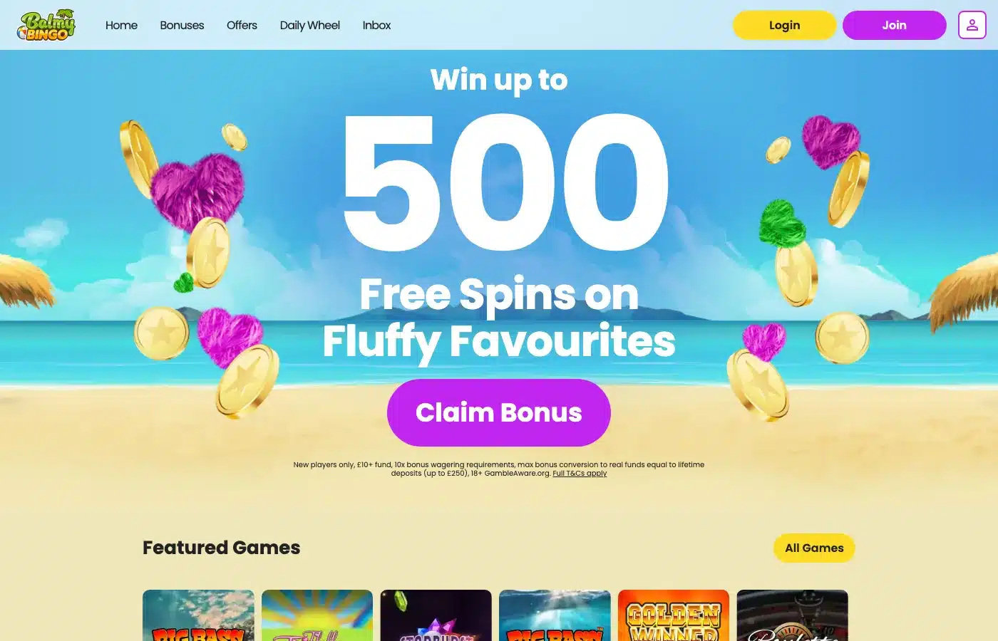 Balmy Bingo screenshot