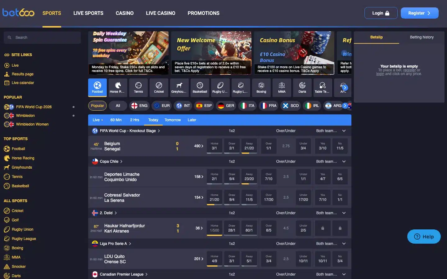 Bet600 screenshot