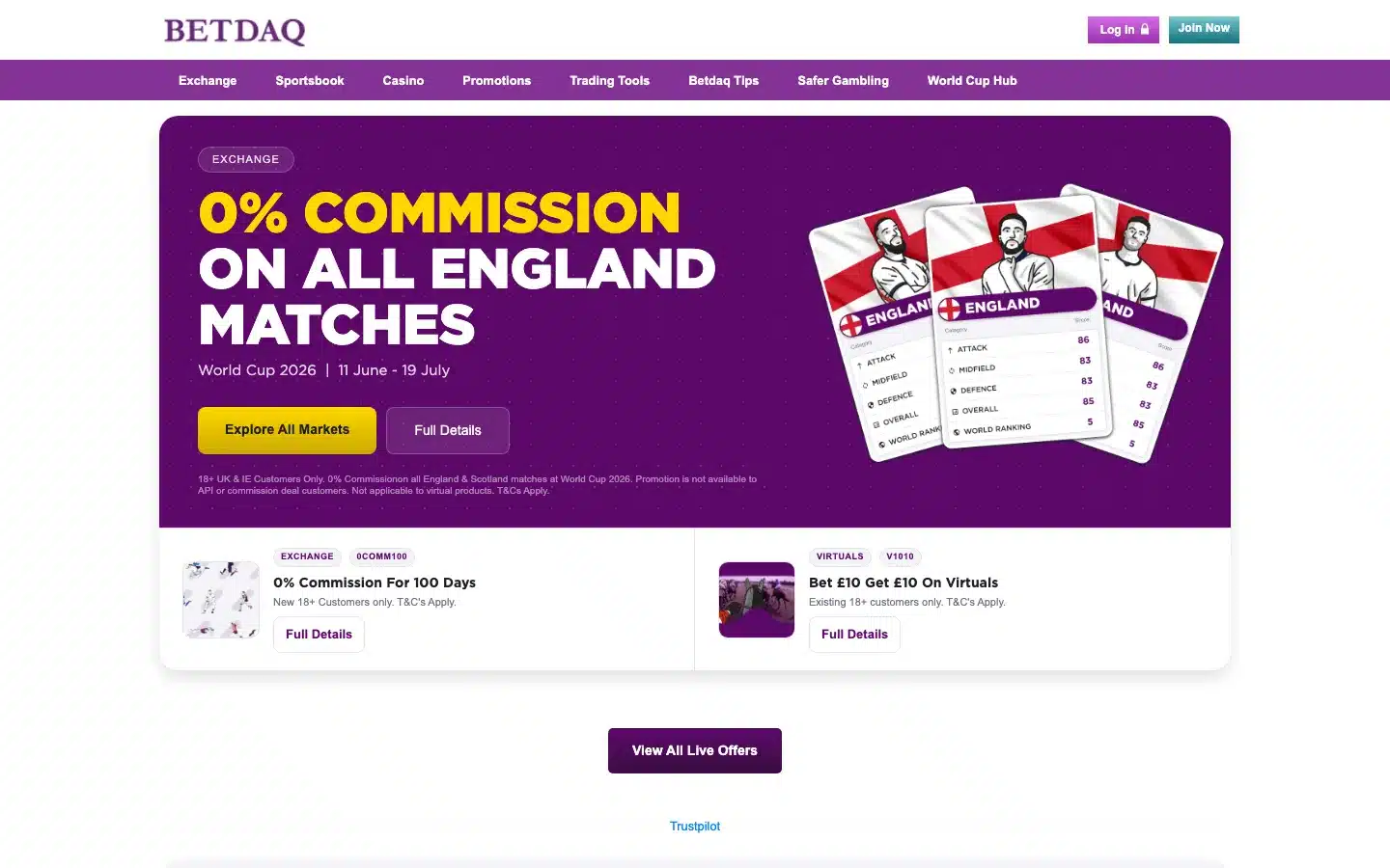 BETDAQ screenshot