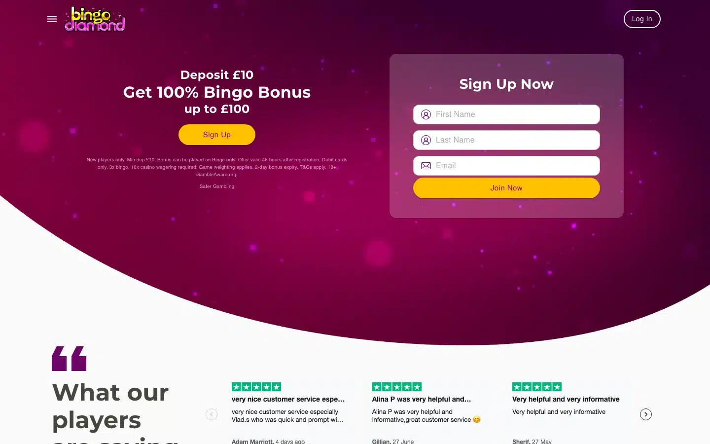Bingo Diamond screenshot 2026