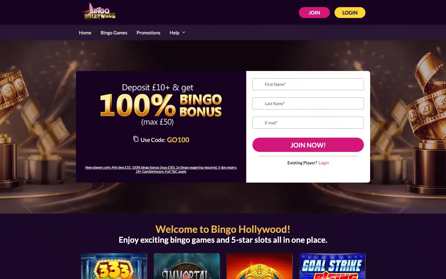 Bingo Hollywood screenshot 2026