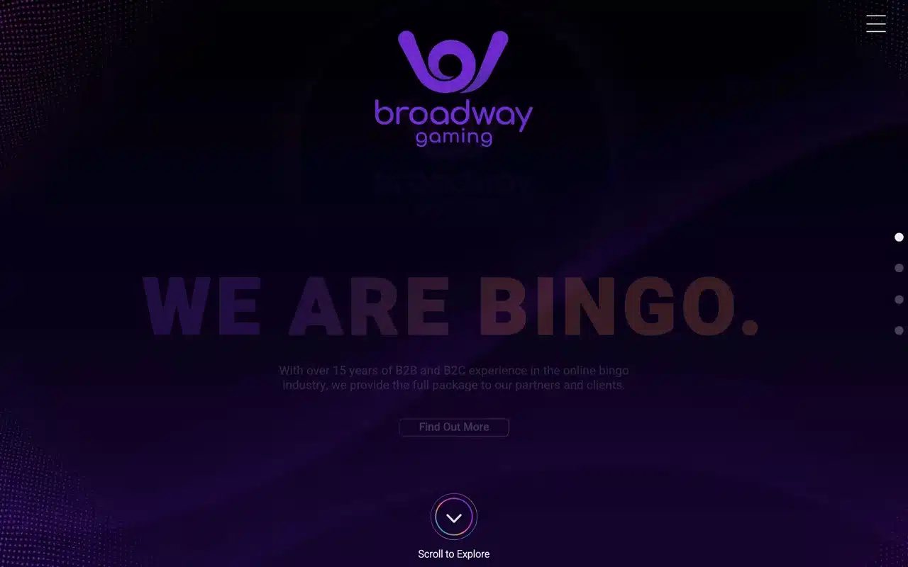 Current Broadway Gaming group homepage