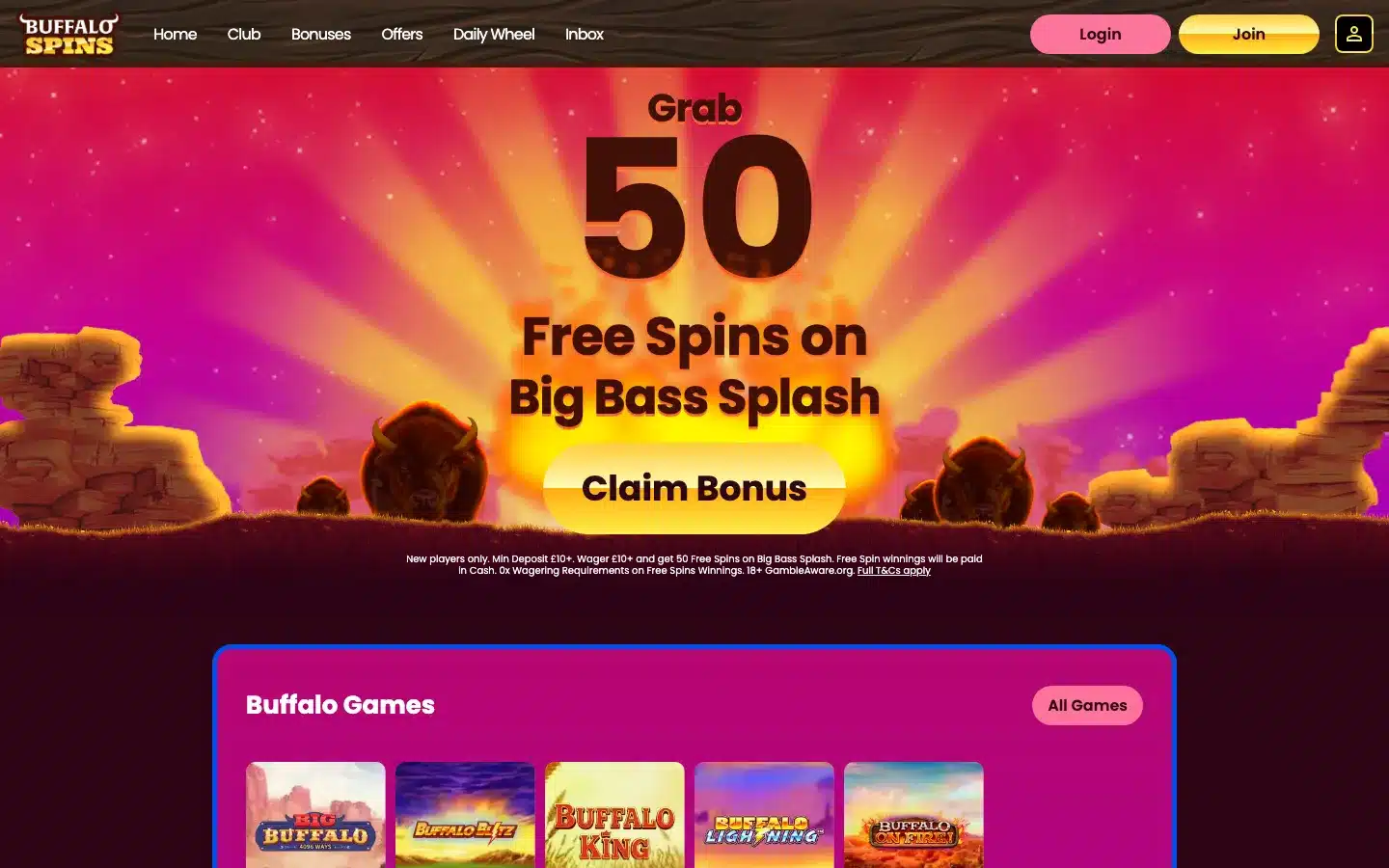 Buffalo Spins screenshot
