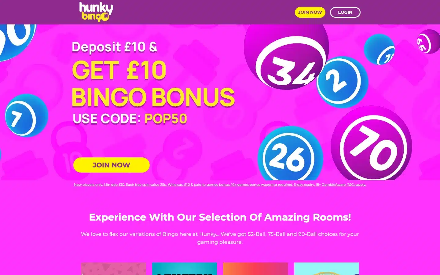 Hunky Bingo screenshot 2026