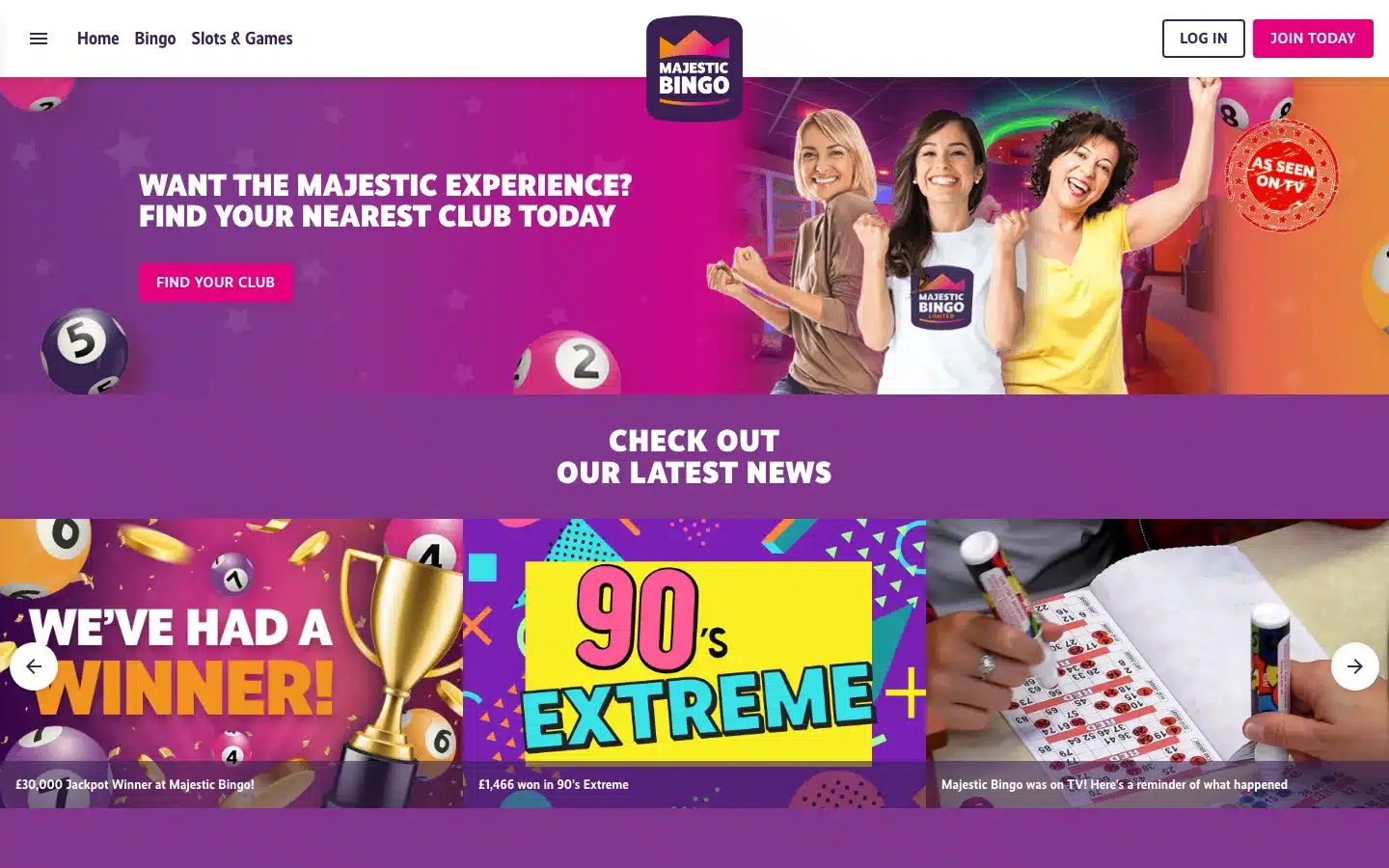 Majestic Bingo screenshot 2026