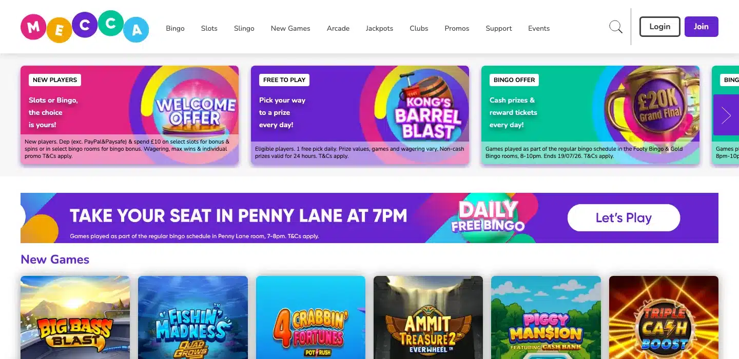 Mecca Bingo screenshot 2026