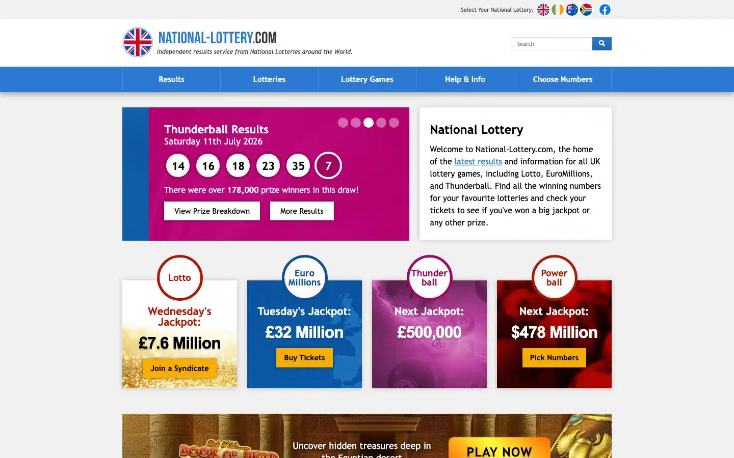 National Lottery screenshot 2026