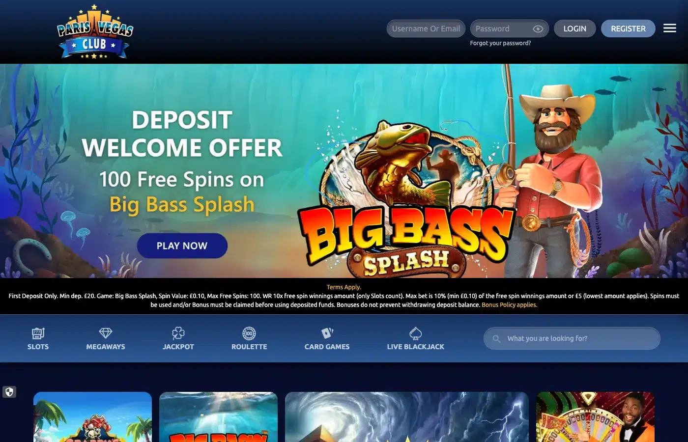 ParisVegasClub screenshot