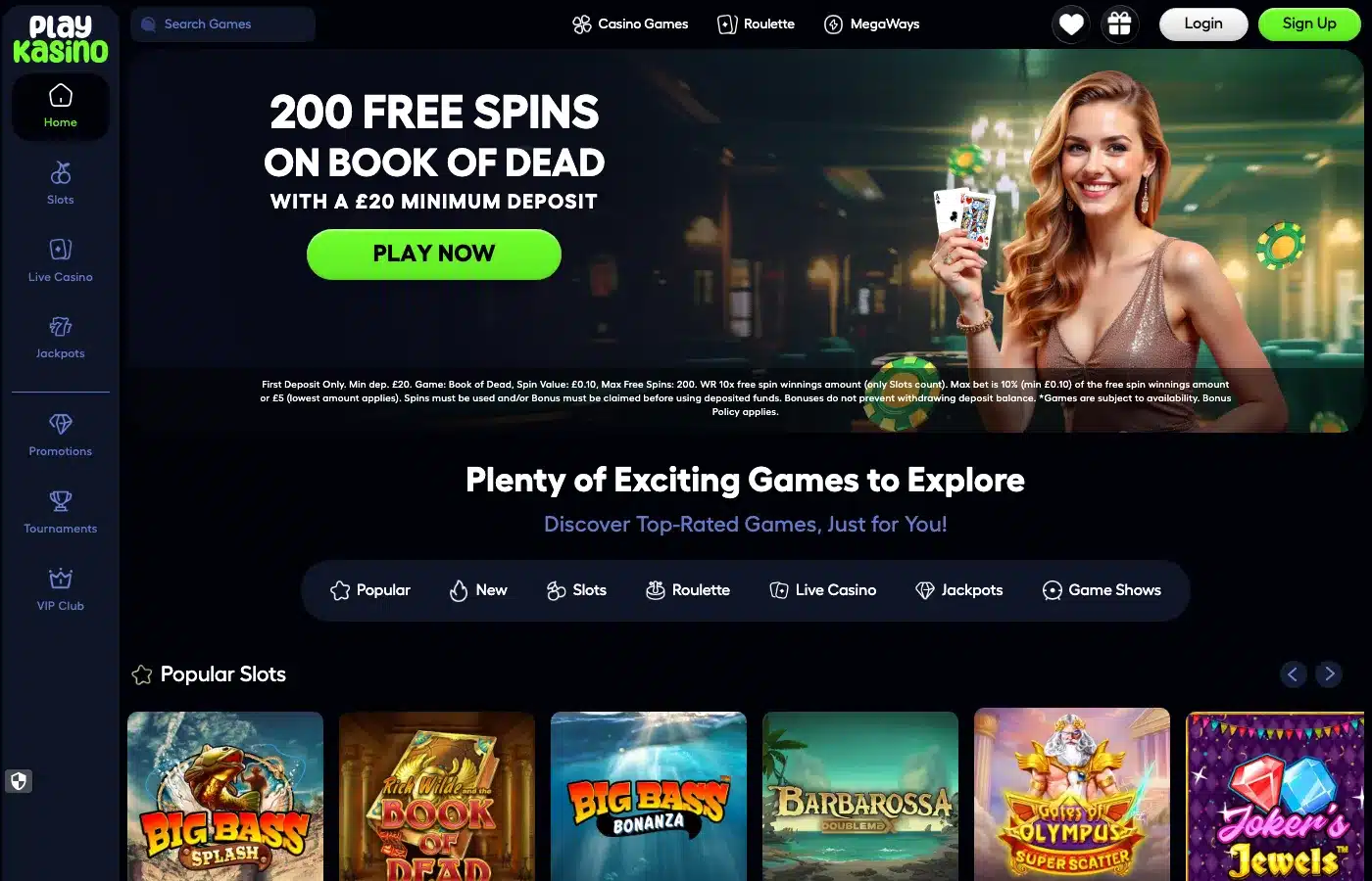 PlayKasino screenshot